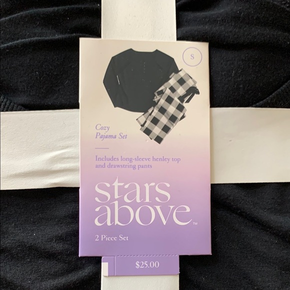 Stars Above Black Pajama Set - Picture 2 of 3